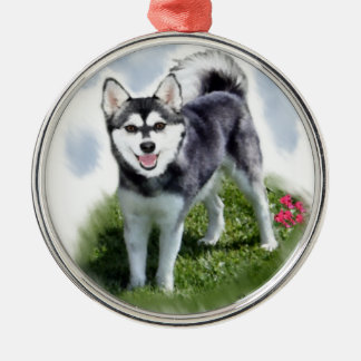 Adorno Metálico Alaskan Klee Kai Art