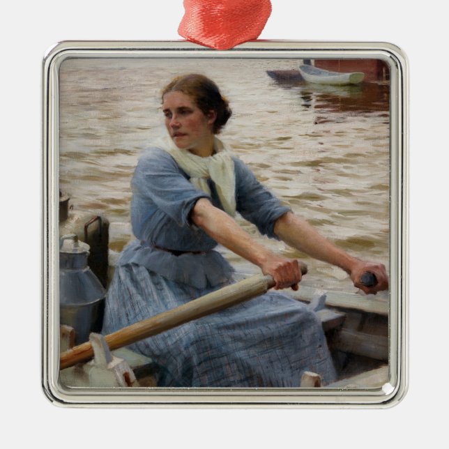 Adorno Metálico Albert Edelfelt - La Laitiere (Frente)