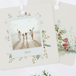 Adorno Metálico Álbum de fotos de Navidades de artesanías botánica