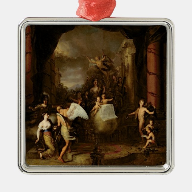 Adorno Metálico Alegoría de la ciudad de Amsterdam (Frente)