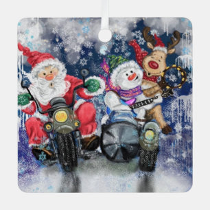 Adorno Metálico Alegría - Feliz Navidad - Feliz de dibujar Gracios