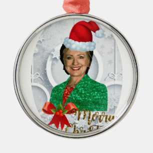 Adorno Metálico alegry xmas Hillary clinton