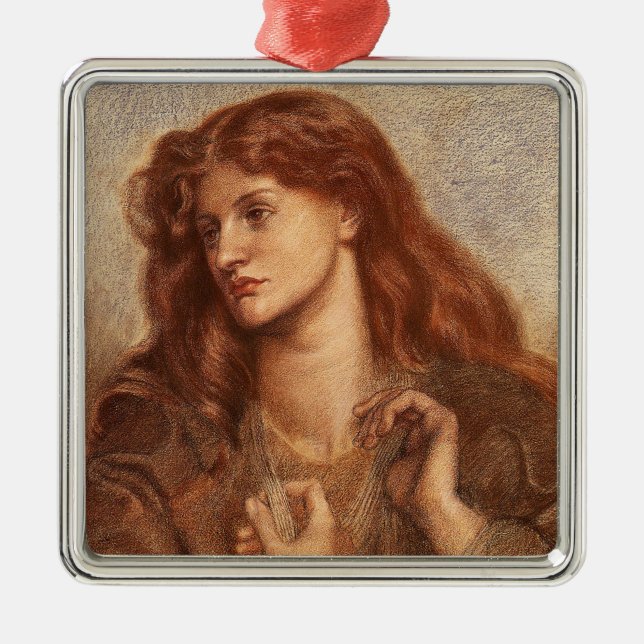 Adorno Metálico Alexa Wilding (Joven Elegante Con Pelo Rojo) (Frente)