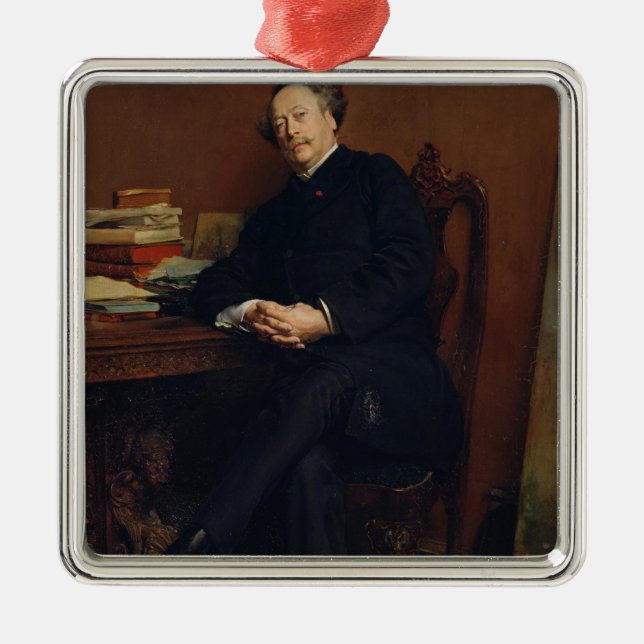 Adorno Metálico Alexander Dumas Fils 1877 (Frente)