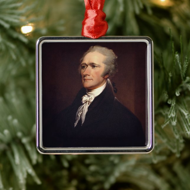 Adorno Metálico Alexander Hamilton: Padre Fundador de Estados Unid (Árbol)