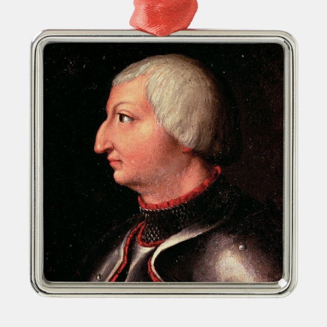 Adorno Metálico Alfonso V el "magnánimo", rey de Aragón (Frente)