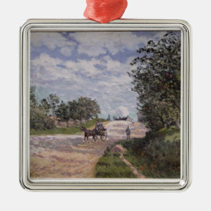 Adorno Metálico Alfred Sisley el   el camino de Mantes