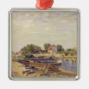 Adorno Metálico Alfred Sisley el el Loing en el Santo-Mammes
