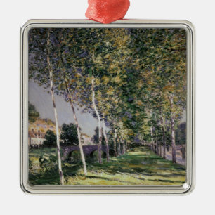 Adorno Metálico Alfred Sisley el el paseo