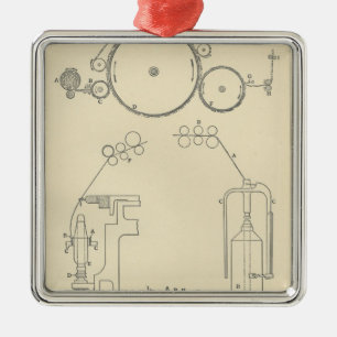 Adorno Metálico Algodón que hace girar II