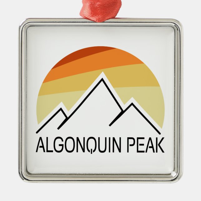 Adorno Metálico Algonquin Peak Retro (Frente)