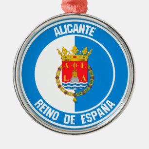 Adorno Metálico Alicante Round Emblem