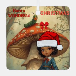 Adorno Metálico Alice in Wonderland Caterpillar Christmas Ornament