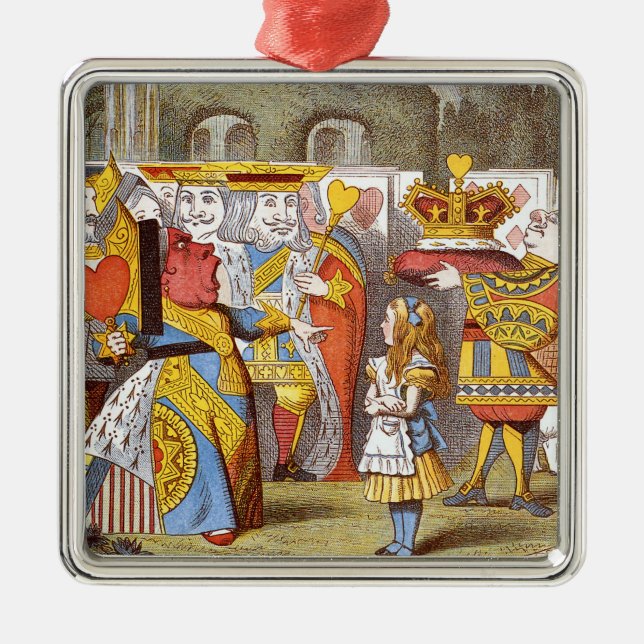 Adorno Metálico Alicia en el patio de la Reina 2 (Frente)