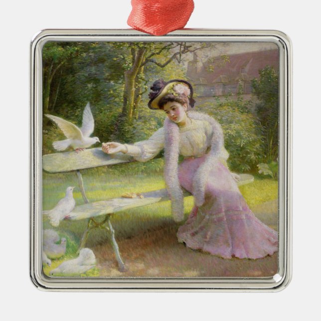 Adorno Metálico Alimentación de las palomas (Frente)