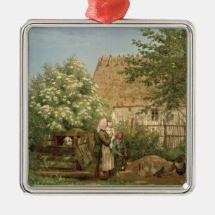 Adorno Metálico Alimentación de los pollos