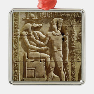 Adorno Metálico Alivio de Sobek y de Ptolomeo VI Philometor