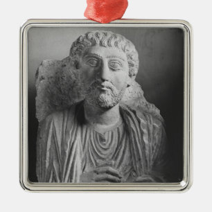 Adorno Metálico Alivio funerario de una figura masculina, del