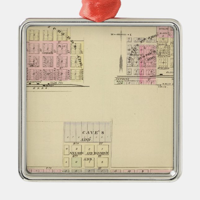 Adorno Metálico Alma, Nebraska (Frente)