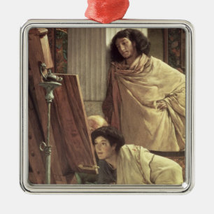 Adorno Metálico Alma-Tadema el   una visita al estudio, 1873