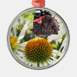 Adorno Metálico Almirante Mariposa en Flor
