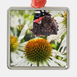 Adorno Metálico Almirante Mariposa en Flor