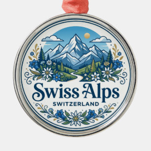 Adorno Metálico Alpes suizos Suiza