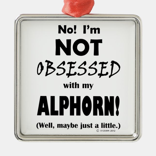 Adorno Metálico Alphorn Obsesionado (Frente)