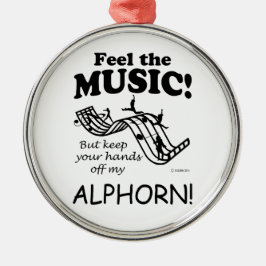 Adorno Metálico Alphorn Siente La Música