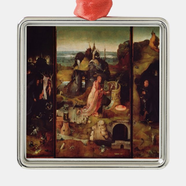Adorno Metálico Altarpiece de los ermitaños (aceite en el panel) (Frente)