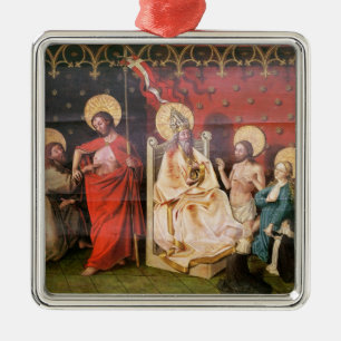 Adorno Metálico Altarpiece que representa a Cristo con St Thomas