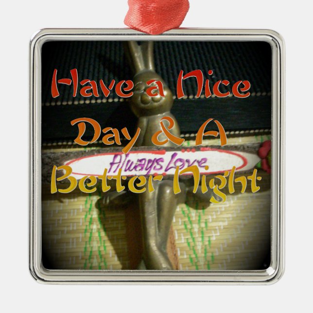 Adorno Metálico Alwaus Ama Hakuna Matata Tiene un buen día y un Se (Frente)