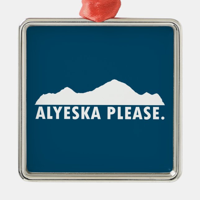 Adorno Metálico Alyeska Please (Frente)