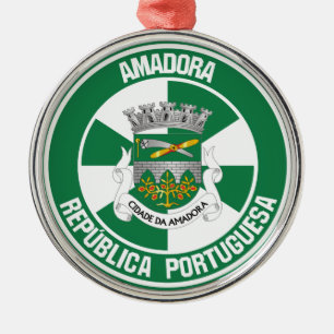 Adorno Metálico Amadora Round Emblem