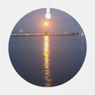 Adorno Metálico Amanecer del río Mississippi