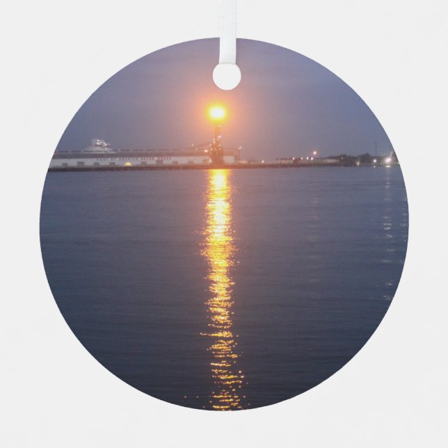 Adorno Metálico Amanecer del río Mississippi (Anverso)