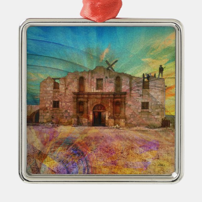 Adorno Metálico Amanecer en el Álamo (Frente)