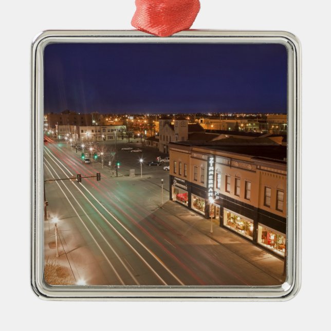 Adorno Metálico Amanecer en la calle principal de Bismarck, Dakota (Frente)