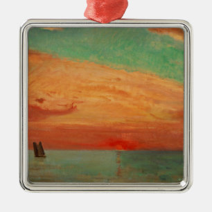 Adorno Metálico Amanecer sobre el Mar Oriental (arte asiático) (Ta