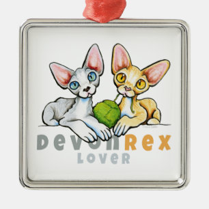 Adorno Metálico Amante de Devon Rex
