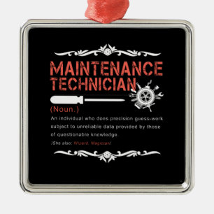 Adorno Metálico Amantes mecánicos Definición de técnico de mant