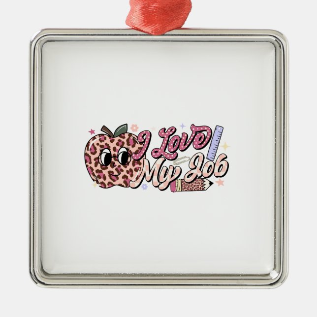 Adorno Metálico Amar a mi profesor de trabajo (Frente)