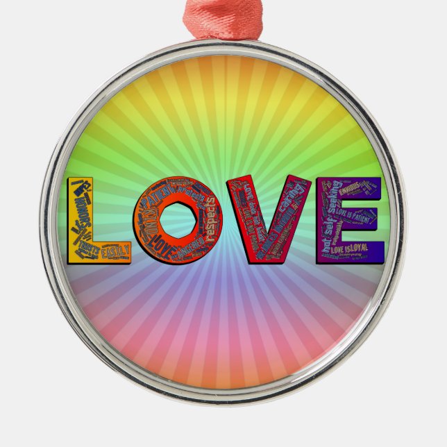 ADORNO METÁLICO AMAR PALABRAS (Frente)