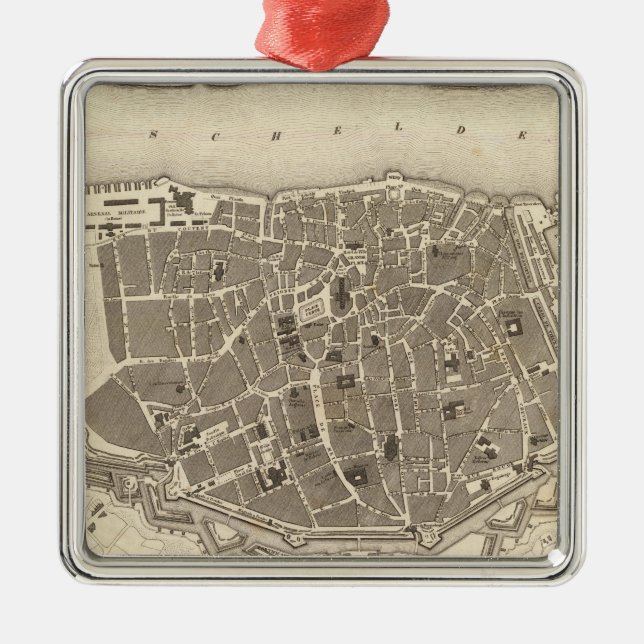 Adorno Metálico Amberes, Bélgica (Frente)