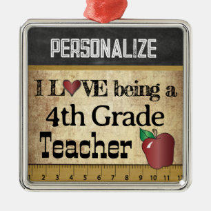 Adorno Metálico Ame el ser un 4to vintage del profesor el   del