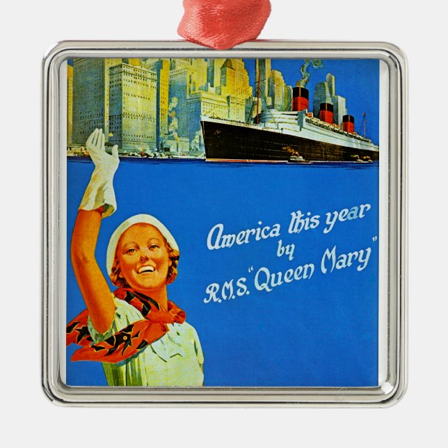 Adorno Metálico América este año por RMS Queen Mary (Frente)