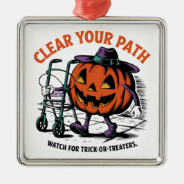 Adorno Metálico Amigable seguridad de Jack-o'-Lantern