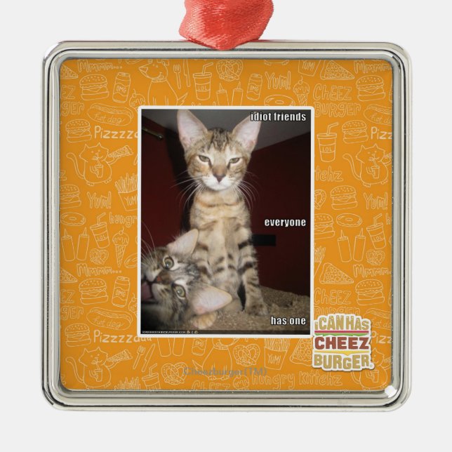 Adorno Metálico Amigos del idiota (Frente)