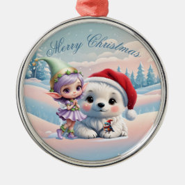 Adorno Metálico Amigos en un mundo de fantasía.