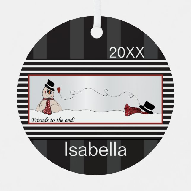 Adorno Metálico Amigos hasta el final (Anverso)